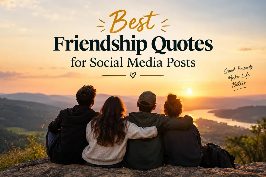 Best Friendship Quotes for Social Media Posts